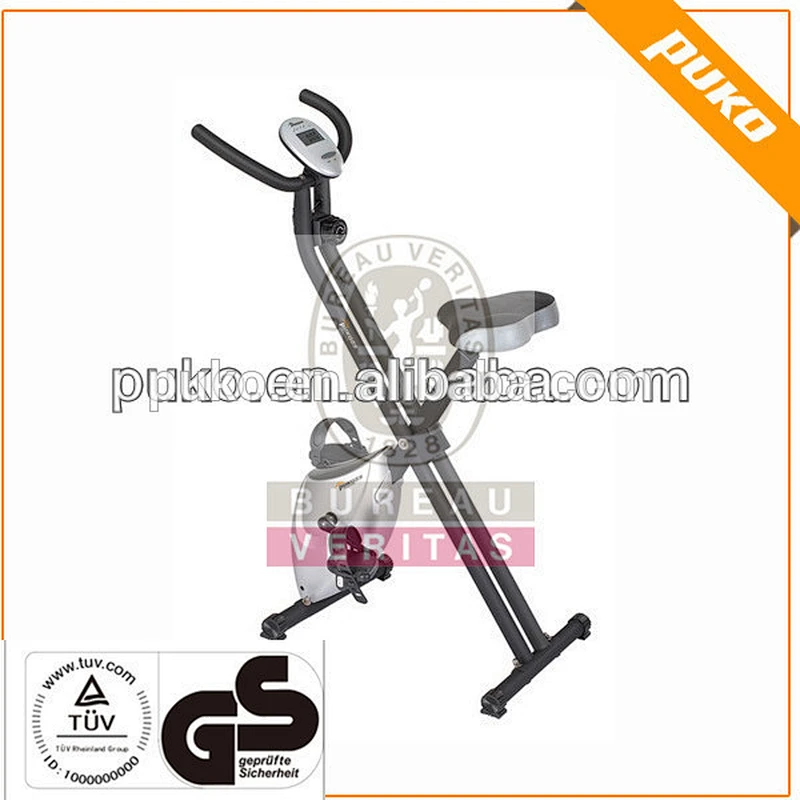 PUKO home gym fitness equipment foldable exercise bilke with silver color