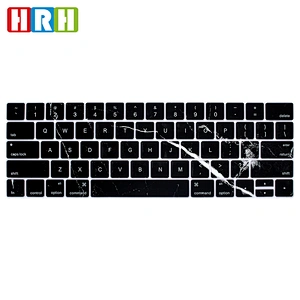 Waterproof Marble design Silicone Keyboard laptop keyboard Cover For Mac Pro Touch Bar A1706 A1707 keyboard protector
