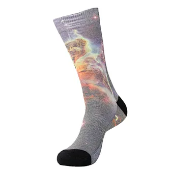 custom 3D logo digital printed photo print socks printing