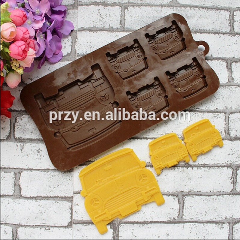 PRZY PR331 mulit car shaped silicone chocolate mould