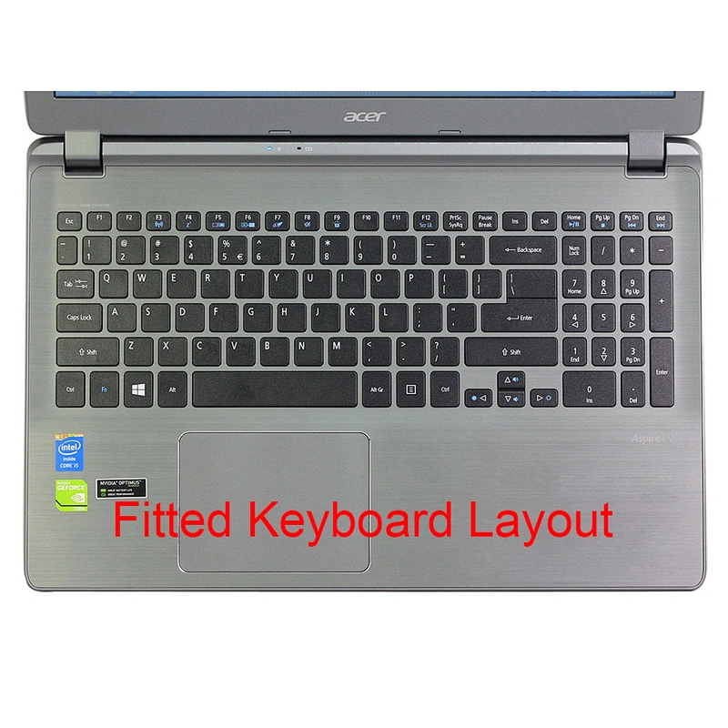 Transparent laptop skin protector tpu laptop skin Keyboard cover skin protector for Acer E5-473