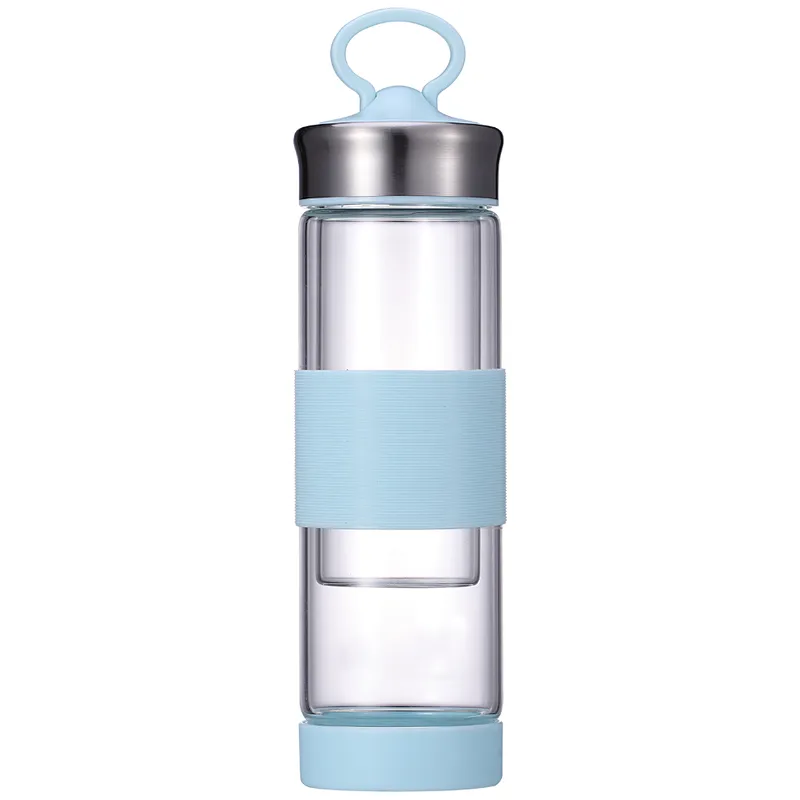 2018 New Promotion Product High Borosilicate Glass Water Bottle for School and Office Use