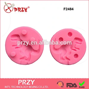 F2482 fondant cake decoration dinosaur mold silicone 3D