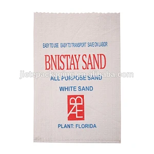 Durable plain polypropylene PP woven fabric sandbag 25kg manufacturers in China