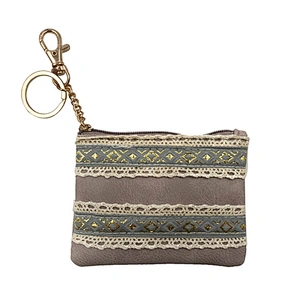 Ethnic Style Creative PU Coin Purse Mini Zipper Pouch Ladies Coin Purse