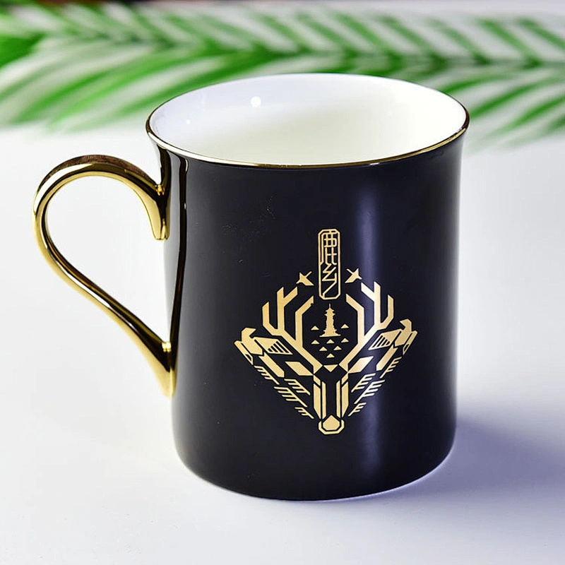 Promotional customized color and logo mug with handgrip for milk