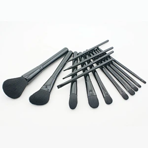 Beauty tools professional makeup brush set black matte makeup brushes