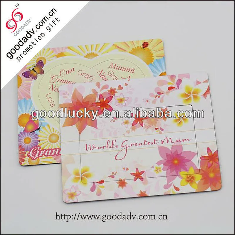Made in China flower printing magnetic photo frame