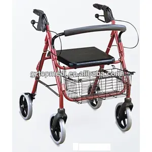 TOPMEDI health product folding with back support with basket walking aids rollator walker