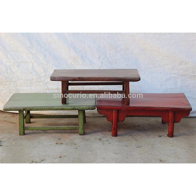 China wholesale furniture rustic reclaimed wood coffee table Kang table