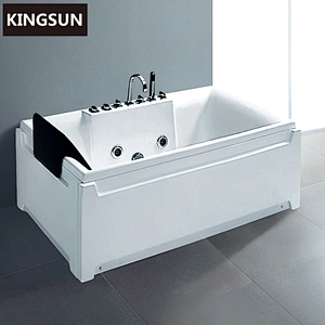 K-8836A Rectangle 1 Person Waterfall Free Adult Male Massage Bath Tube