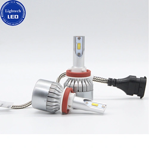 High Quality Dual Color Led Headlight C6 Led Auto Light Lamp H4 H13 9004 9007 H1 H3 H7 H8 H9 9005 9006 Headlight Car Led H11