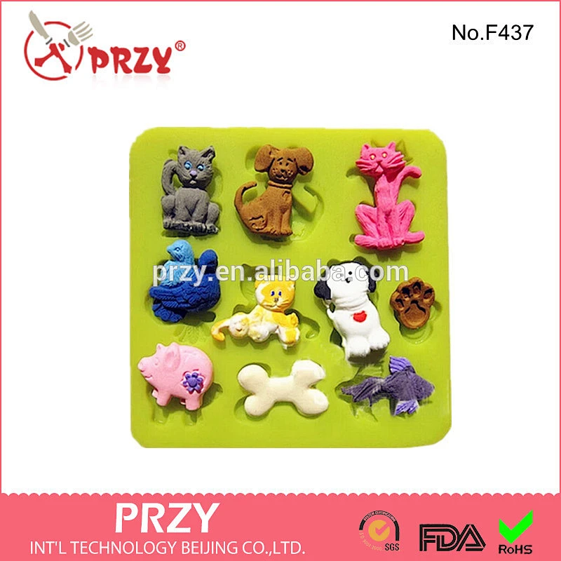 multi shapes silicone cake mold , animal silicone cake mold
