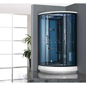 2018 new arrival 1 person luxury tempered glass steam room with acrylic tray