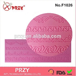 Fondant lace mold for cake decorating
