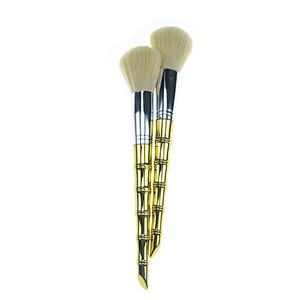 Hot Sale Gold Bamboo Handle Cosmetic Brush kit 5pcs Makeup Brush Set Custom Logo