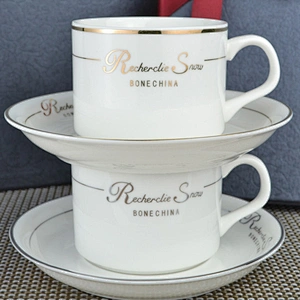 Free Sample Porcelain Coffee Mug Eco-friendly Ceramic Coffee Cup Set Gift Box Packing Door Gift for Man