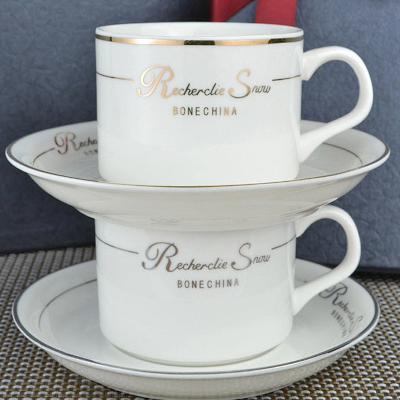 Free Sample Porcelain Coffee Mug Eco-friendly Ceramic Coffee Cup Set Gift Box Packing Door Gift for Man