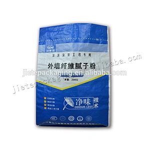 Construction use moisture proof pp woven tile adhesive bag plastic cement sack