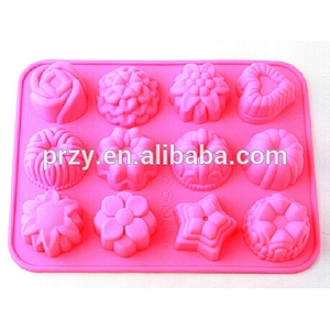 PRZY PR303 multi shapes cake decorating flower silicone molds