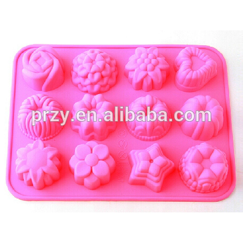 PRZY PR303 multi shapes cake decorating flower silicone molds