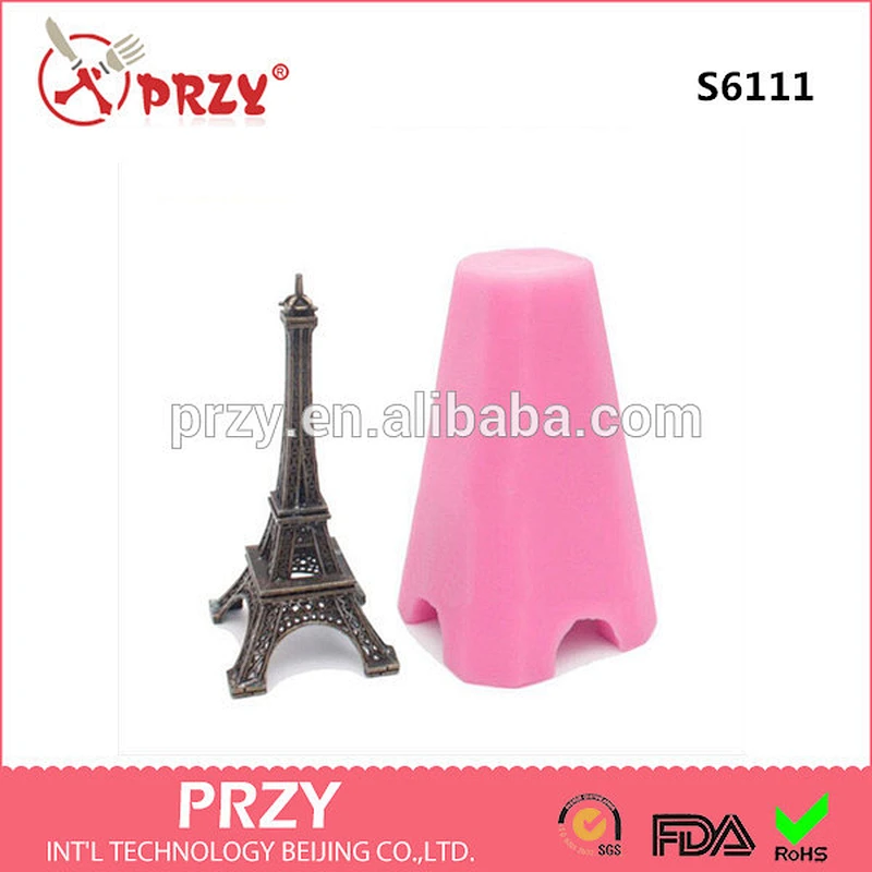 3D Eifel Tower Soap Mold Flexible Silicone Mold Resin Mold
