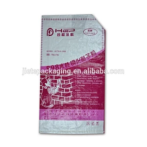 moisture proof cement, putty, mortar pp woven bags packing 50kg 25kg with valve port