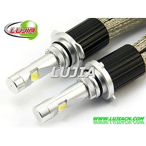 Customized logo H4 H7 H11 9005 HB3 led headlight L7 6600lm XHP70 led car head light Fanless Super Bright