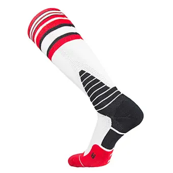 Knee High Geometric Design Free Terry Breathable Basketball Athletic Sports Socks