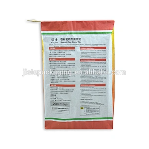 oem design 25kg 20kg cement bag for special clay stone tile,wall putty bag