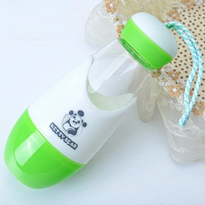 Guangzhou Wholesale Price Reusable Custom Glass with Straw Water Bottle Easy to Clean