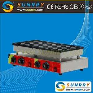 2018 Hot Sell Single Plate 50 Pcs Electric Poffertjes Grill Maker and Poffertjes Baker