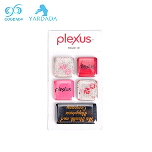 3d effect custom printing epoxy Square Shape fridge magnets