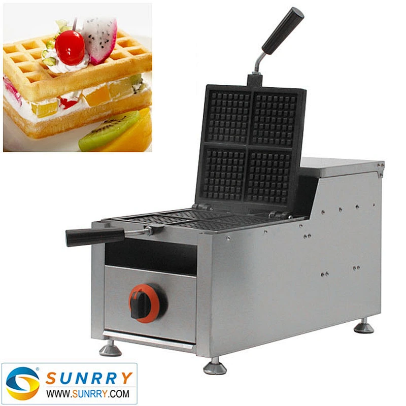 Hot sale gas 4 pcs swings waffle cake maker industrial machine