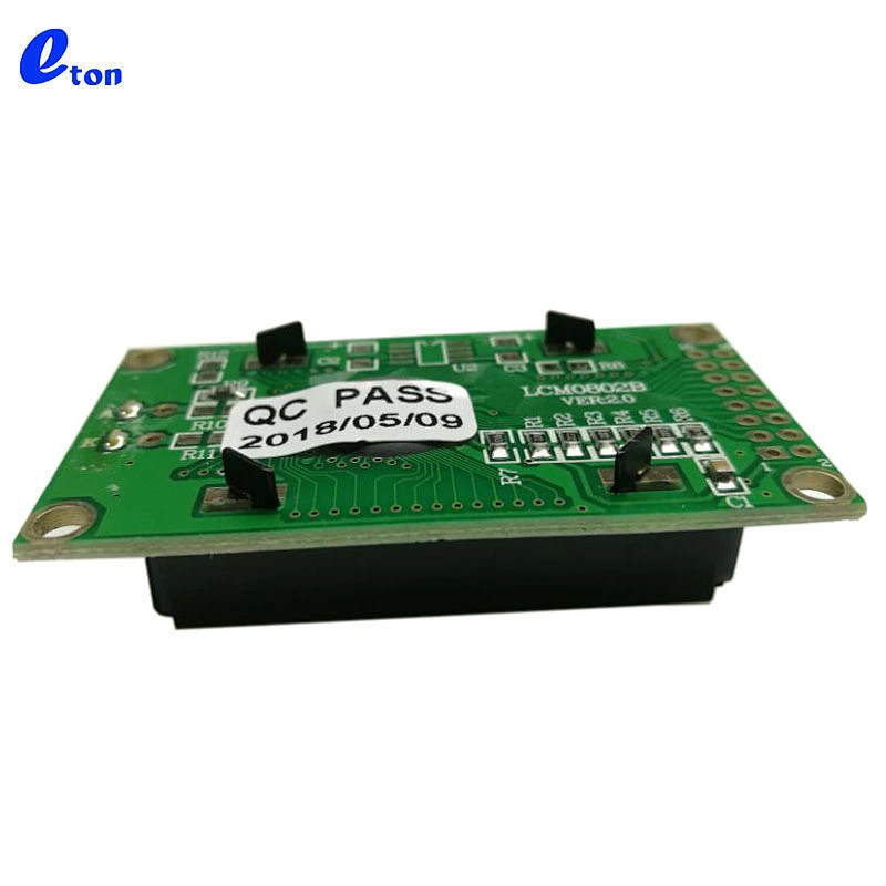 Hot Sale Best Price 16pin 8x2 0802 COB STN Blue Character Transflective Lcd Display Module