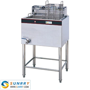 New product stainless steel frying machine 1tank 2basket 27L chicken deep fryer machine
