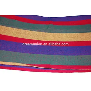 Portable 2 Person Hanging Hammock Rope Swing Fabric Sleeping Bed Garden Camping