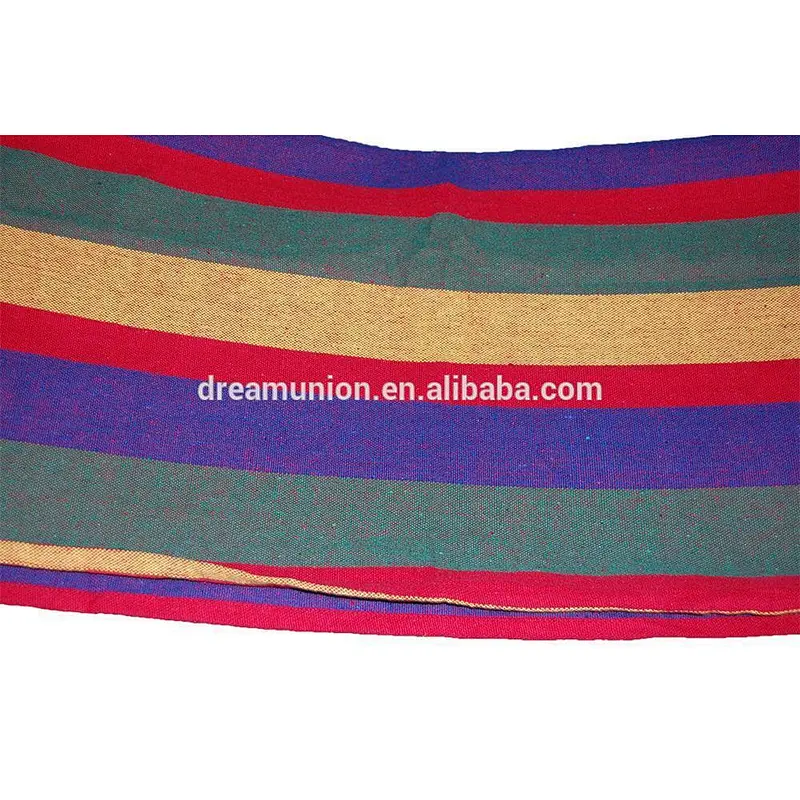 Portable 2 Person Hanging Hammock Rope Swing Fabric Sleeping Bed Garden Camping