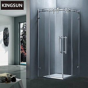K-7220 Modern Design Space Saving Corner Glass 2 Sides Portable Shower cabin shower cubicle