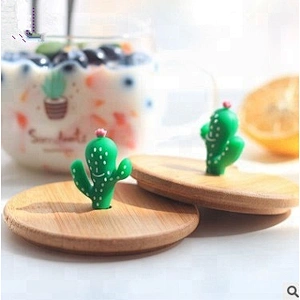 Creative 200ml 300ml Cartoon High Borosilicate Glass Mug With Bamboo lid and Spoon