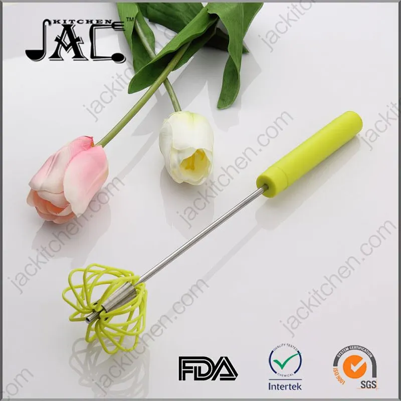 Nontoxic Stainless Steel Silicone Hand Push Mixer Stirrer