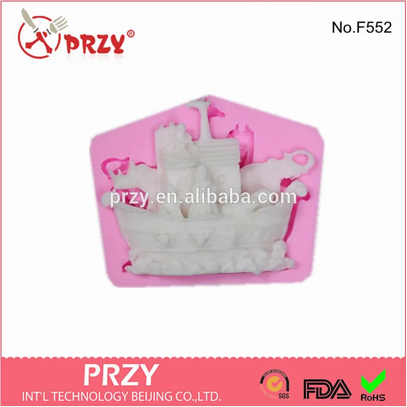 f552 przy Decorative boat silicone fondant mold