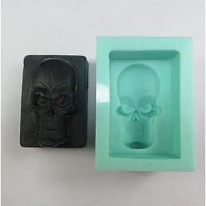 QT0010 Halloween Monster head Silicone Soap Mold PRZY