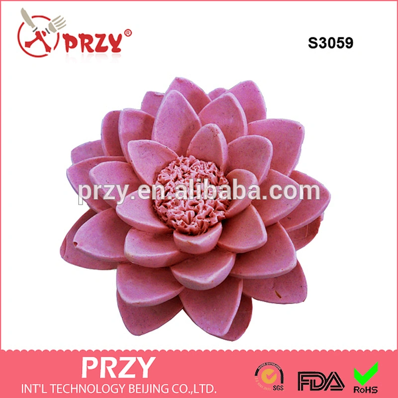 S3059 Amazon Hot Sale Eco-friendly Soap Mold Silicone Cake Molds/ Blooming Lotus shape silicone mold