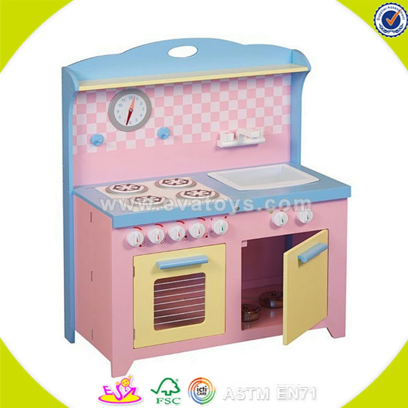 wholesale top quality wooden kids role play kitchen toy popular wooden role play kitchen toy for children W10C040