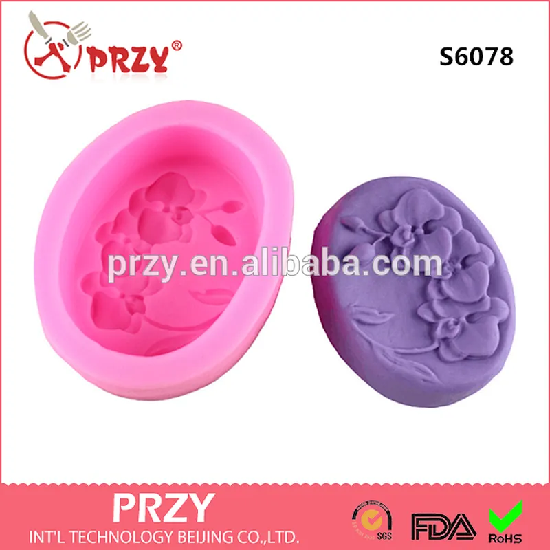 DIY Flower character silicone soap mold/handmade soap molds
