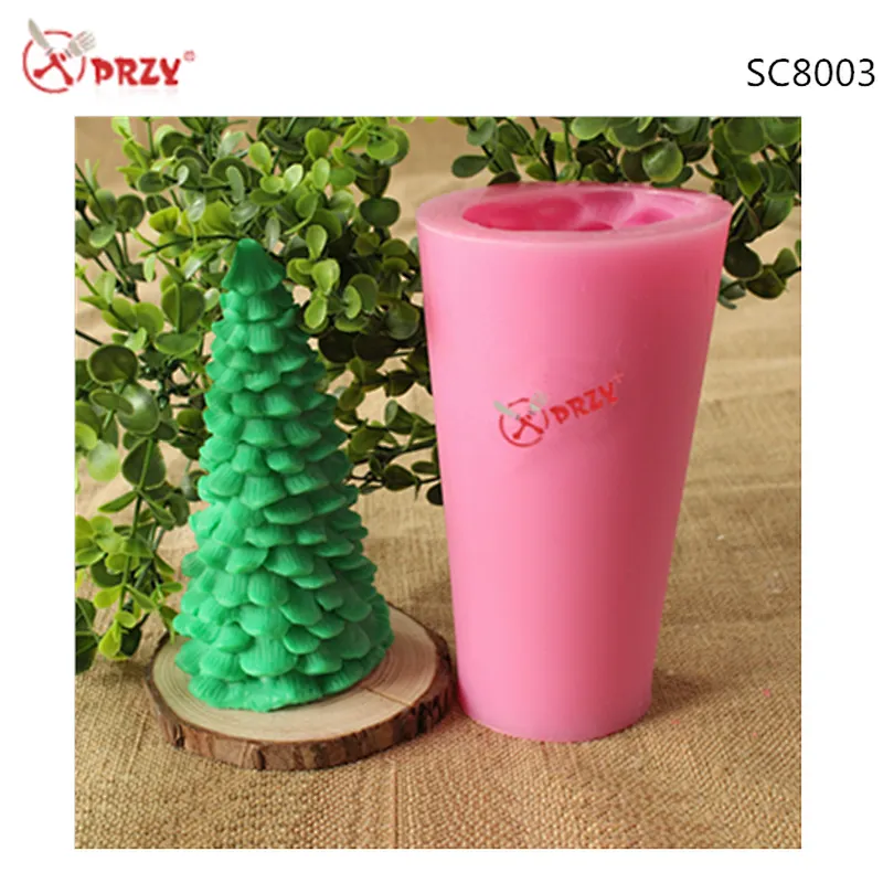 Factory price Christmas tree mold Candles silicone Soap mould christmas candle silicone molds
