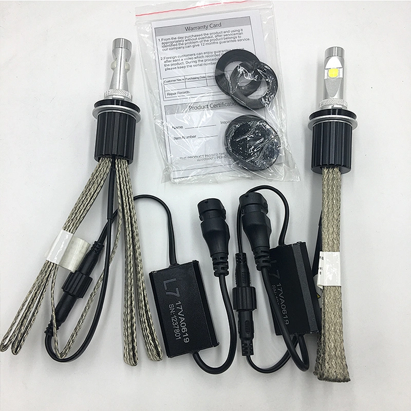 Factory direct supply L7 LED headlight bulbs for cars and motorcycles 60W Super bright H11 auto parts led headlight on sale