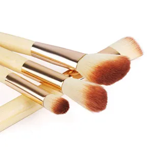 2018 Best Foundation Powder Blush Brush Bamboo Makeup Brushes