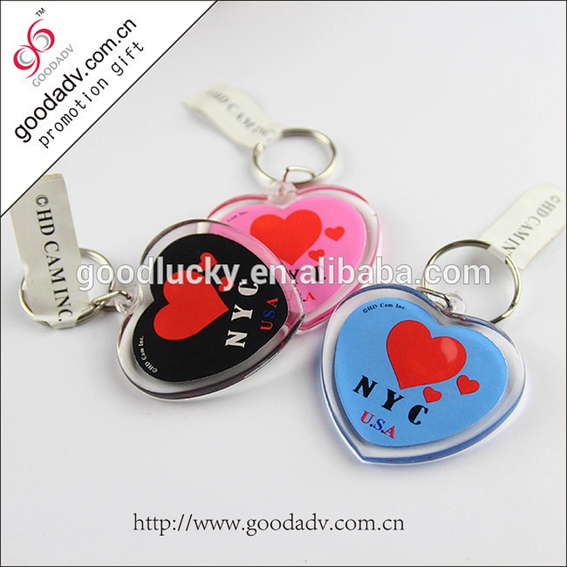 Heart-shaped key chain / slippers keychain / custom acrylic keychain